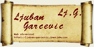 Ljuban Garčević vizit kartica